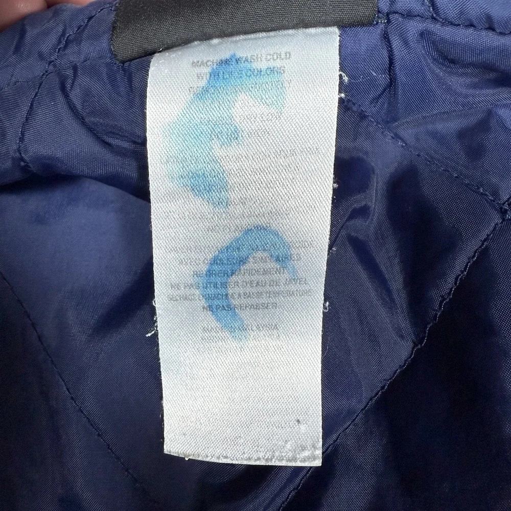 Vintage Adidas Jacket Boy's Medium Blue Hooded Full Zip Trefoil‎